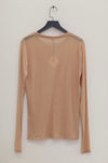 BASERANGE Classic Bamboo Fiber Bamboo Cotton Long Sleeve T-Shirt Series Collection Round Neck Bottoming Shirt France BAS-TOLS-BL-000-HAPTIC